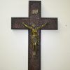 Crucifijo madera y bronce