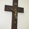 Crucifijo madera y bronce - Imagen 3