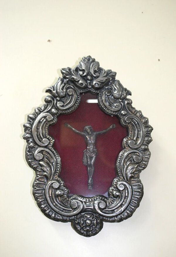Relicario cristo en la cruz - Imagen 3