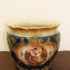 Macetero antiguo de porcelana