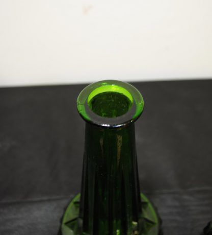 Licorera vintage cristal verde - Imagen 3