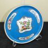Plato porcelana azul pájaros
