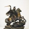 Caballo marmolina y polvo de bronce - Imagen 3