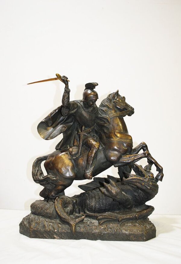 Caballo marmolina y polvo de bronce - Imagen 3