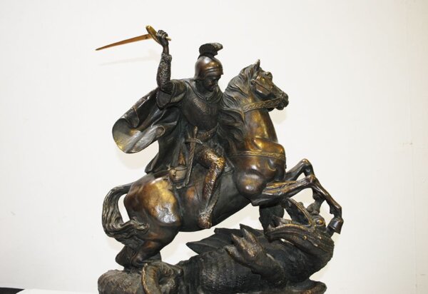 Caballo marmolina y polvo de bronce - Imagen 4