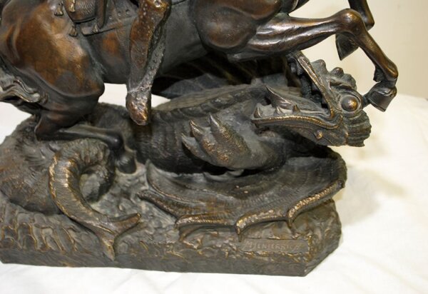Caballo marmolina y polvo de bronce - Imagen 6