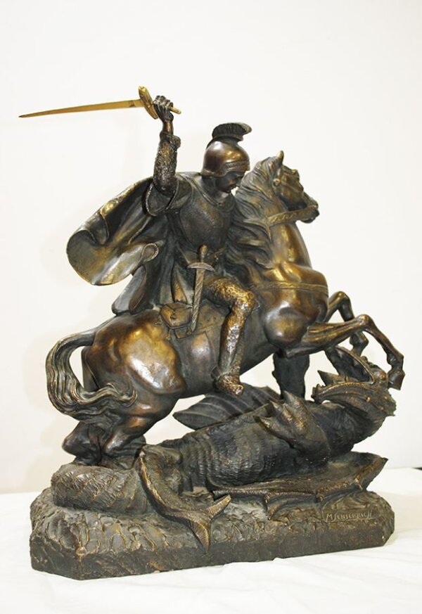 Caballo marmolina y polvo de bronce - Imagen 7