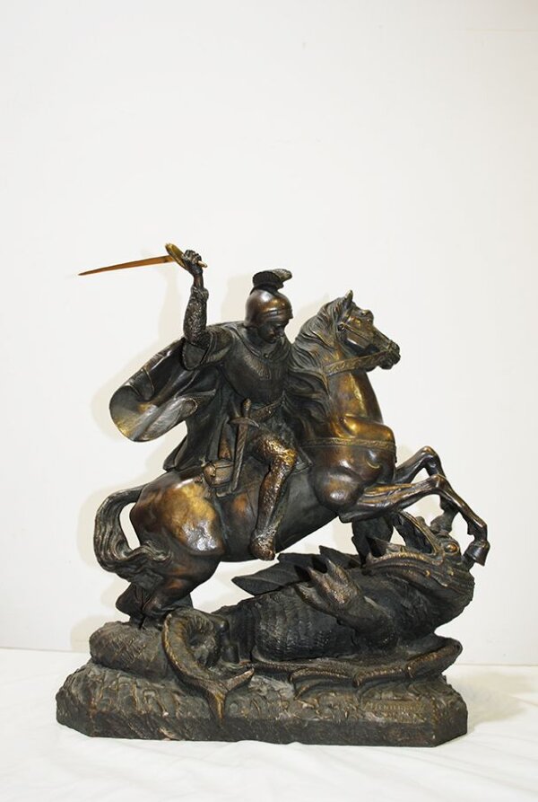 Caballo marmolina y polvo de bronce - Imagen 2