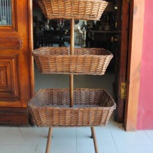 Cesta de mimbre 3 alturas