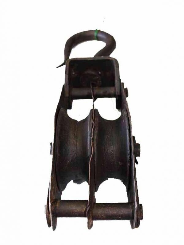 Polea doble de hierro