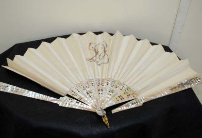 Abanico con abaniquera oriental - Imagen 3