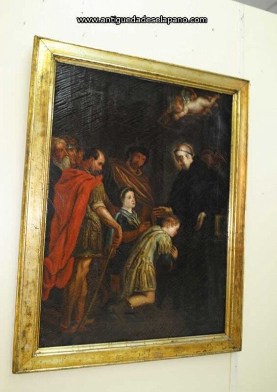 Óleo sobre lienzo La audiencia