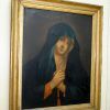 Lámina antigua Virgen Dolorosa