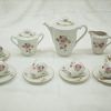 Juego de café con flores