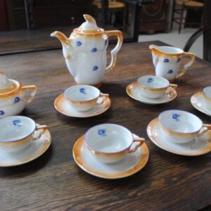 Juego de café loza