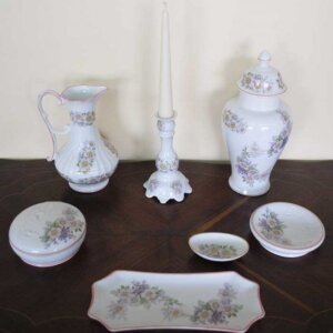 Juego de tocador porcelana