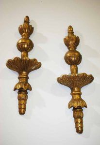 Candelabros de pared madera - Antiguedades El Apaño