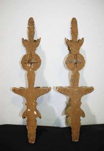 Candelabros de pared madera - Antiguedades El Apaño