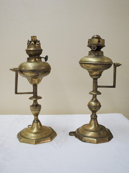 Quinqués antiguos de bronce