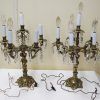 Candelabros de bronce angelitos