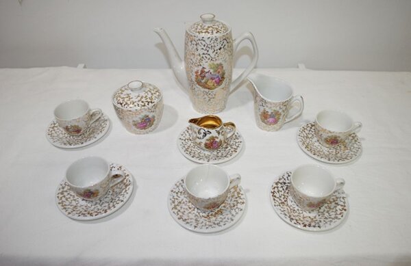 Juego de café escenas románticas - Imagen 2