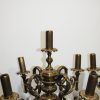 Candelabros bronce y porcelana - Imagen 4