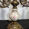 Candelabros bronce y porcelana - Imagen 5