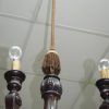 Lámpara de caoba tallada - Imagen 4