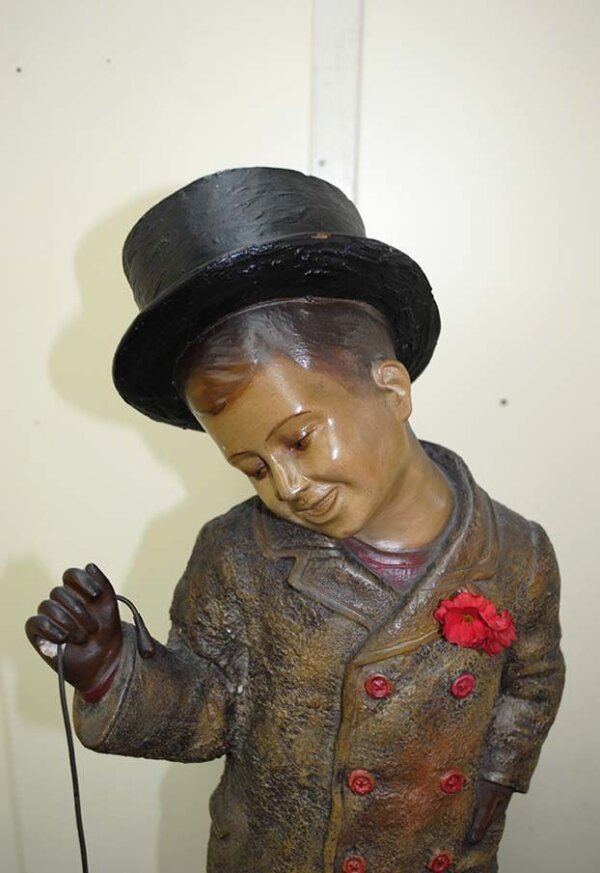 Lámpara escultura terracota - Imagen 2