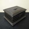Caja antigua madera negra