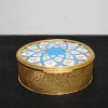Joyero de bronce y porcelana