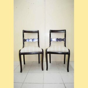 Pareja sillas de caoba