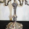 Pareja candelabros plateados - Imagen 5