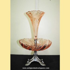 Centro de mesa cristal naranja