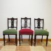 Juego de 3 sillas Victorianas
