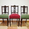 Juego de 3 sillas Victorianas - Imagen 2