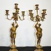 Candelabros guerreros bronce - Imagen 2