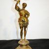 Candelabros guerreros bronce - Imagen 3
