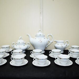 Juego de café porcelana esmaltada