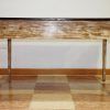 Mesa decapada con tablero marrón - Imagen 7