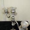 Candelabros plateados metal - Imagen 3