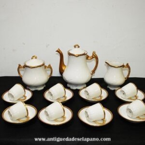 Juego de café esmaltado Limoges