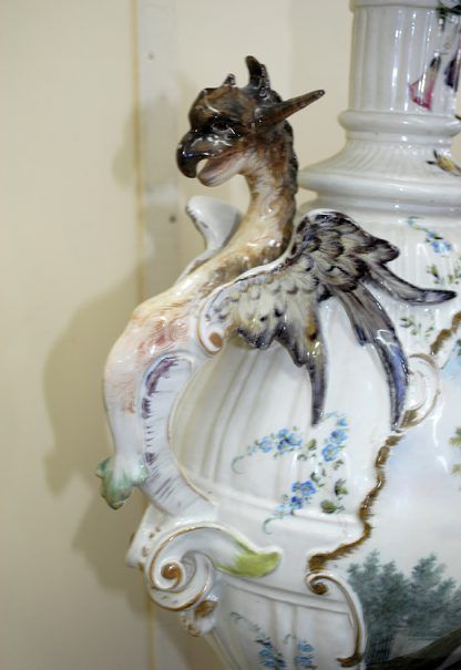 Jarrón S.XIX porcelana esmaltada - Imagen 5