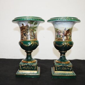 Jarrones de porcelana paisajes