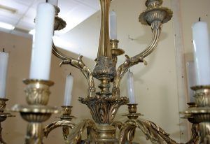 Lámpara candelabro de pie - Antiguedades El Apaño