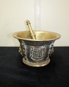 Almirez antiguo de bronce - Antiguedades El Apaño