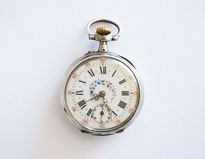 Reloj de bolsillo porcelana