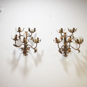 Apliques candelabros metal