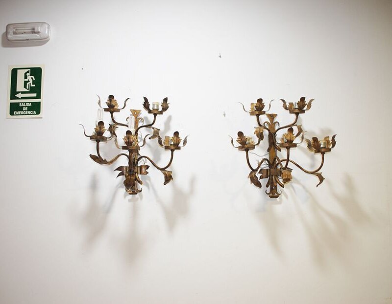 Apliques candelabros metal