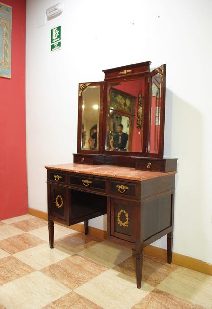 Mueble tocador de caoba - Antiguedades El Apaño